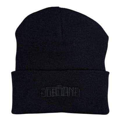 Seasons Tight Knit Stain S Beanie- Black