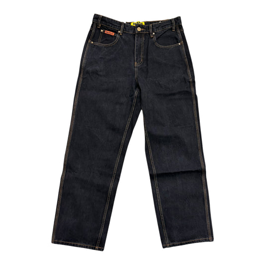 Butter Relaxed Denim Jeans- Washed Black