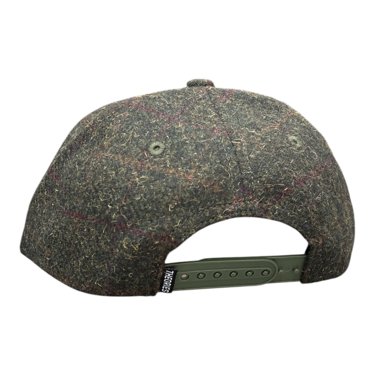 Theories Holmes Stamp Logo Tweed Snapback- Plaid