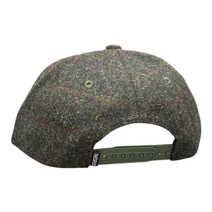 Theories Holmes Stamp Logo Tweed Snapback- Plaid