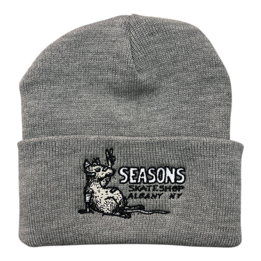 Seasons Rat Logo Beanie- Gray