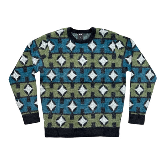 HUF Space Age Crewneck Sweater- Pine