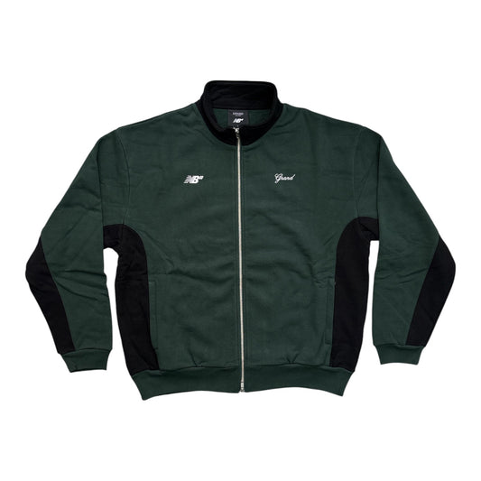 Grand X New Balance Polar Fleece Lined Nylon Jacket- Black/Forest