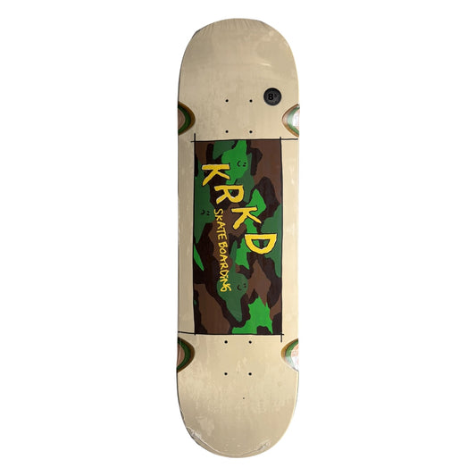 Krooked Kamo Deck White- 8.5