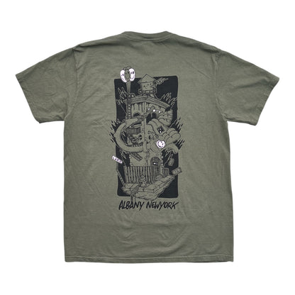 Seasons Meltdown Tee- Sage