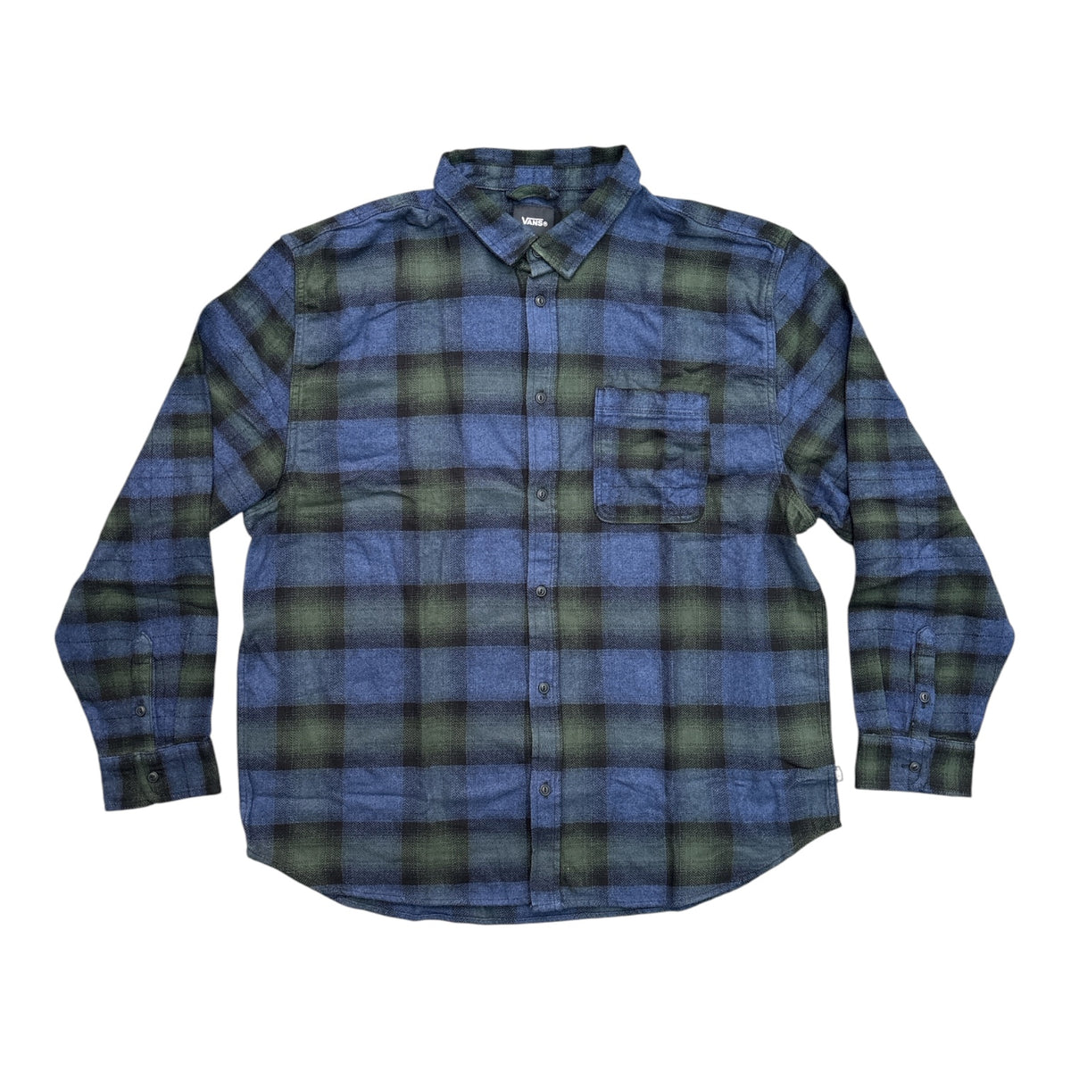 Vans Lawson Mixed Plaid Shirt- Dress Blue
