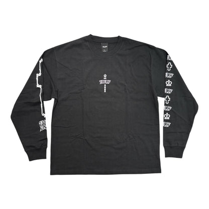 HUF Hard Luxe Long Sleeve Tee- Black