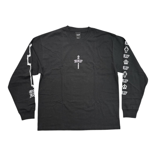 HUF Hard Luxe Long Sleeve Tee- Black