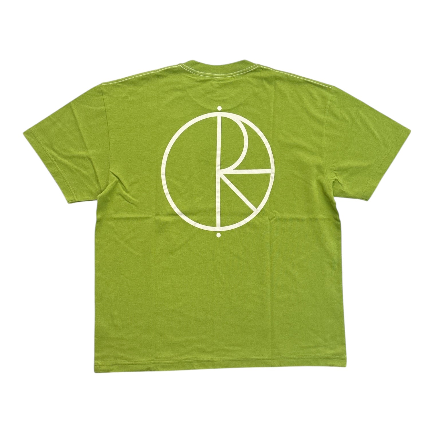 Polar Contrast Tee- Stroke Logo- Peridot