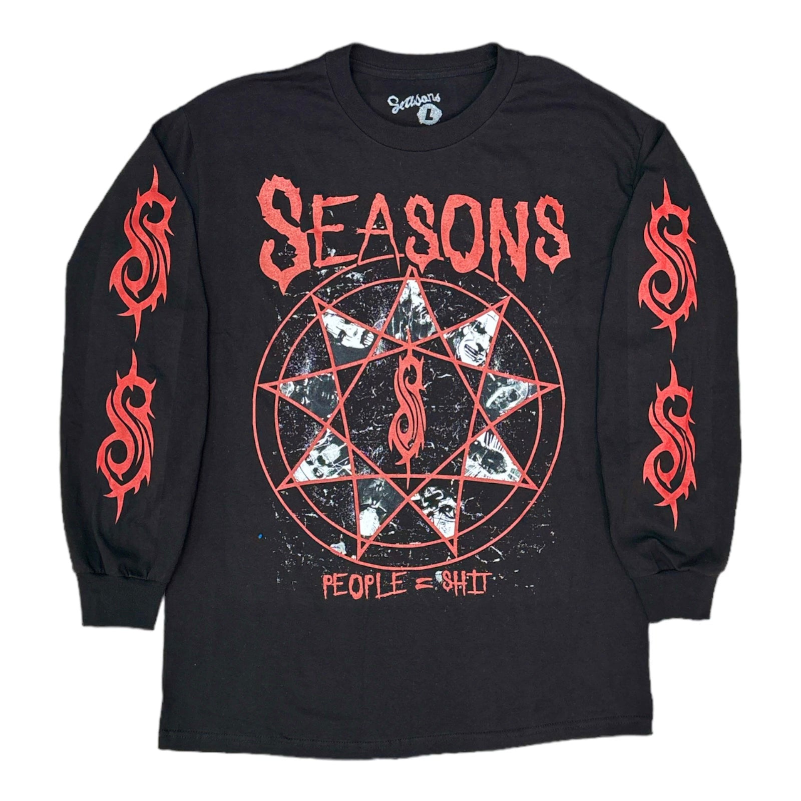 Seasons Slipknot Long Sleeve Tee- Black