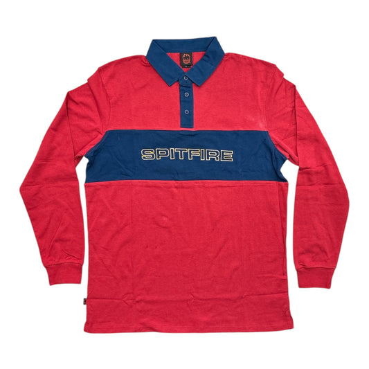 Spitfire Geary Rugby Shirt- Red/Navy