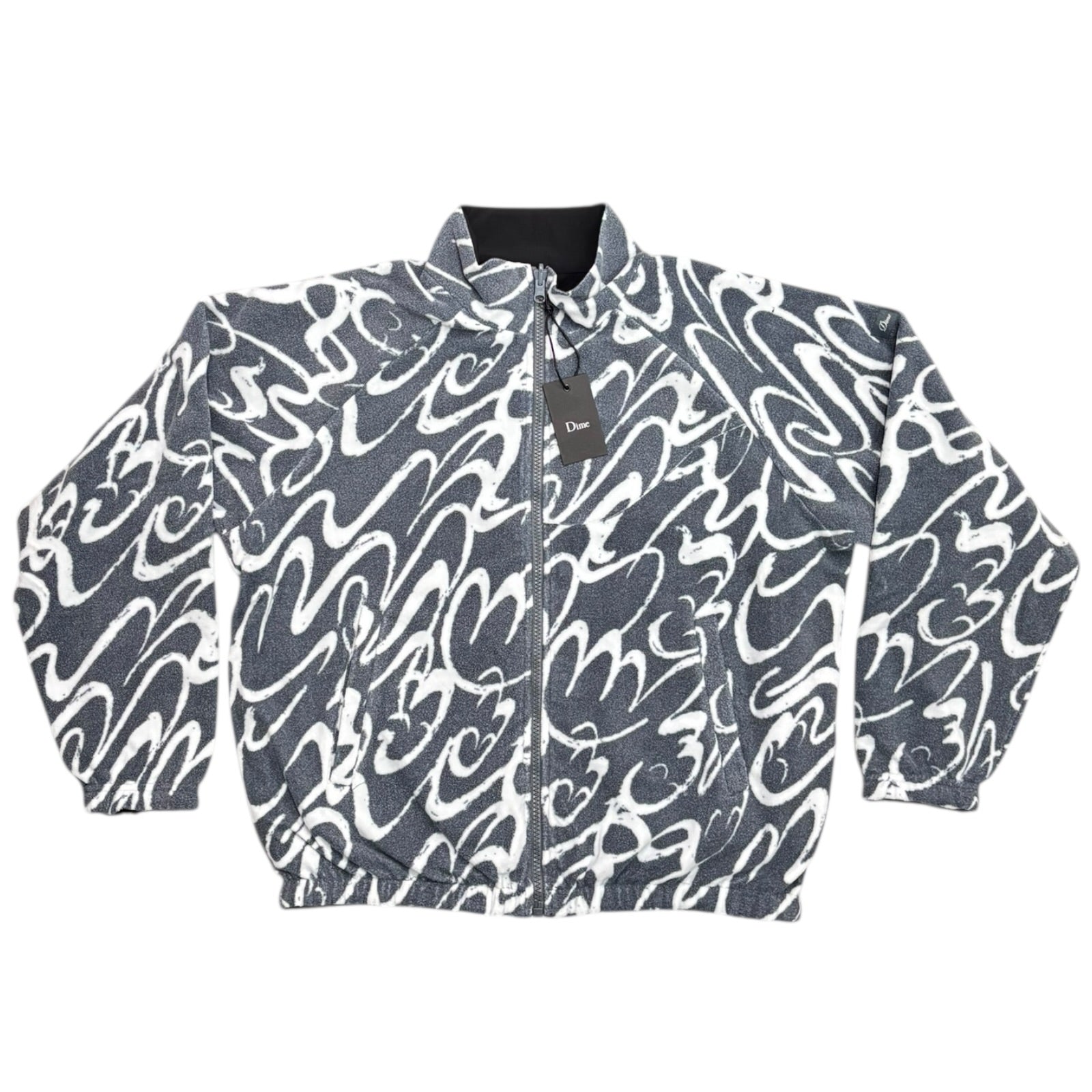 Dime Reversible Chilling Fleece- Gray/Black