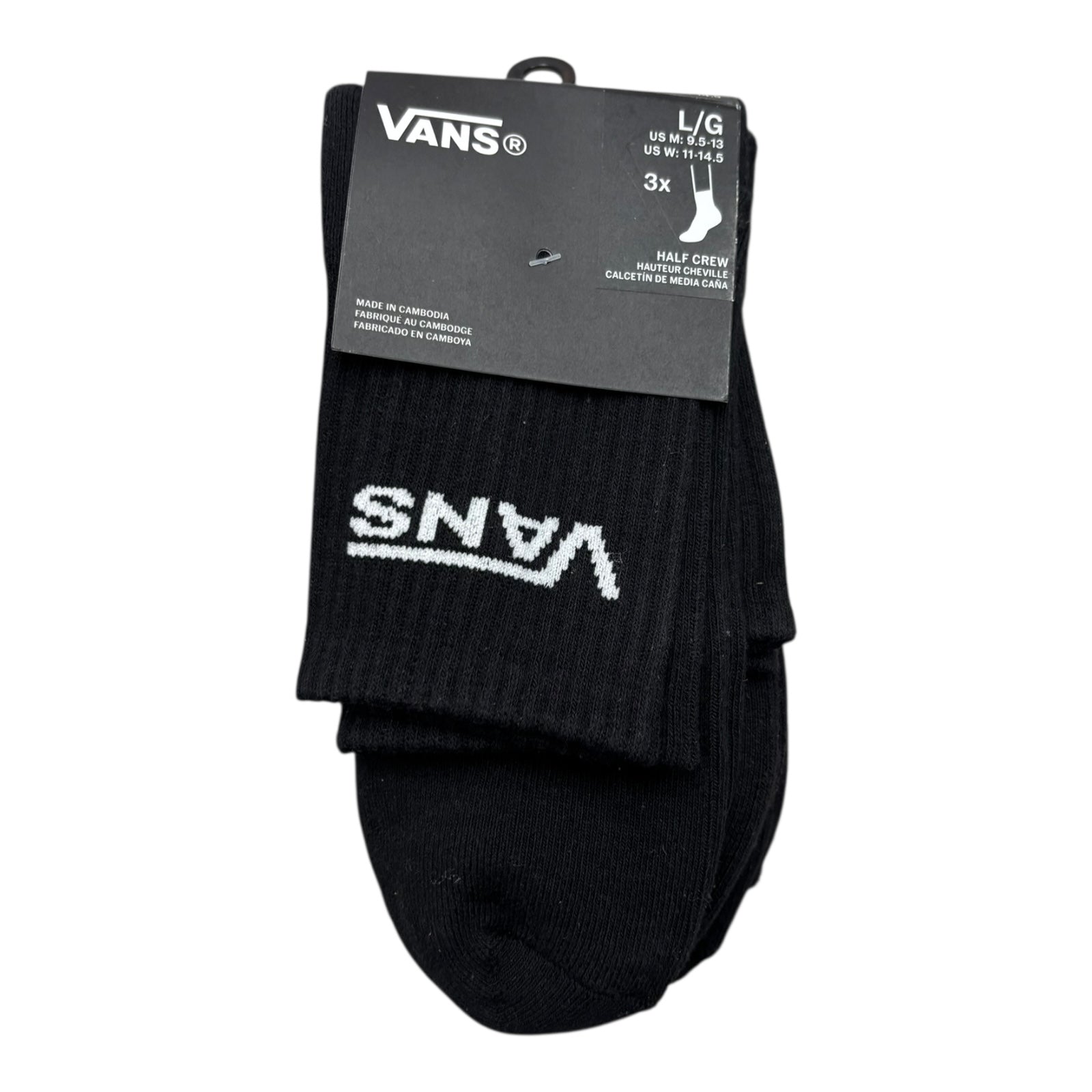 Vans Classic Half Crew Socks 3 Pack