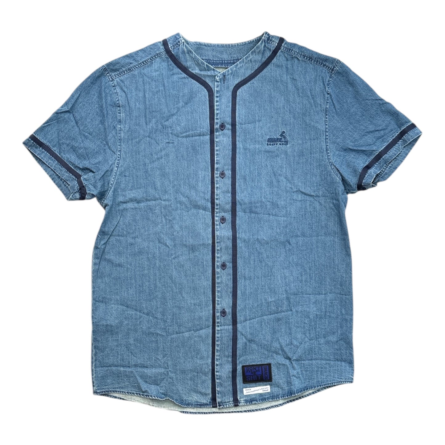 Snack Don't Ask Jersey- Denim