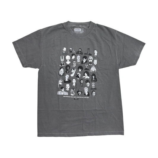 Theories Mixtape Tee- Garment Dyed Faded Black