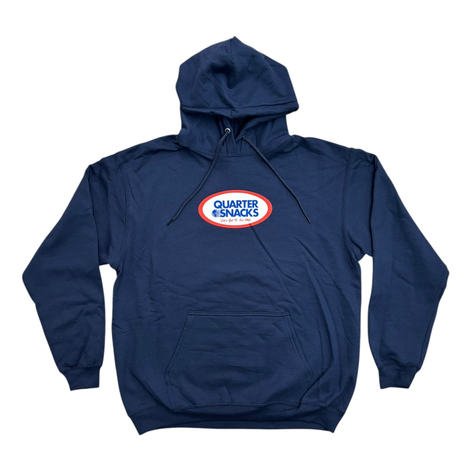 Quartersnacks Oval Pullover Hood- Navy