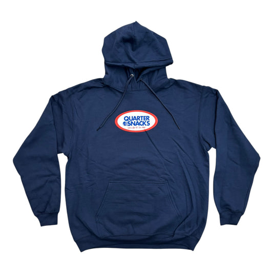 Quartersnacks Oval Pullover Hood- Navy
