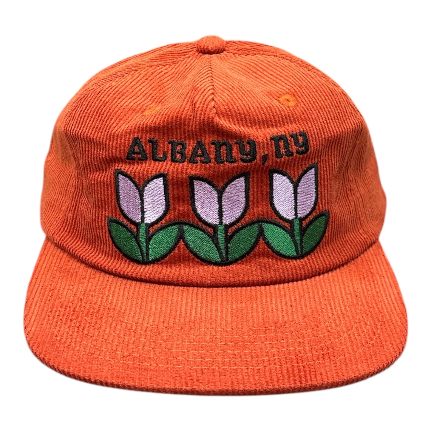 Hemstitch Mill Albany Tulips Hat- Rust