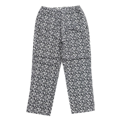 Floral-patterned pants on a white background