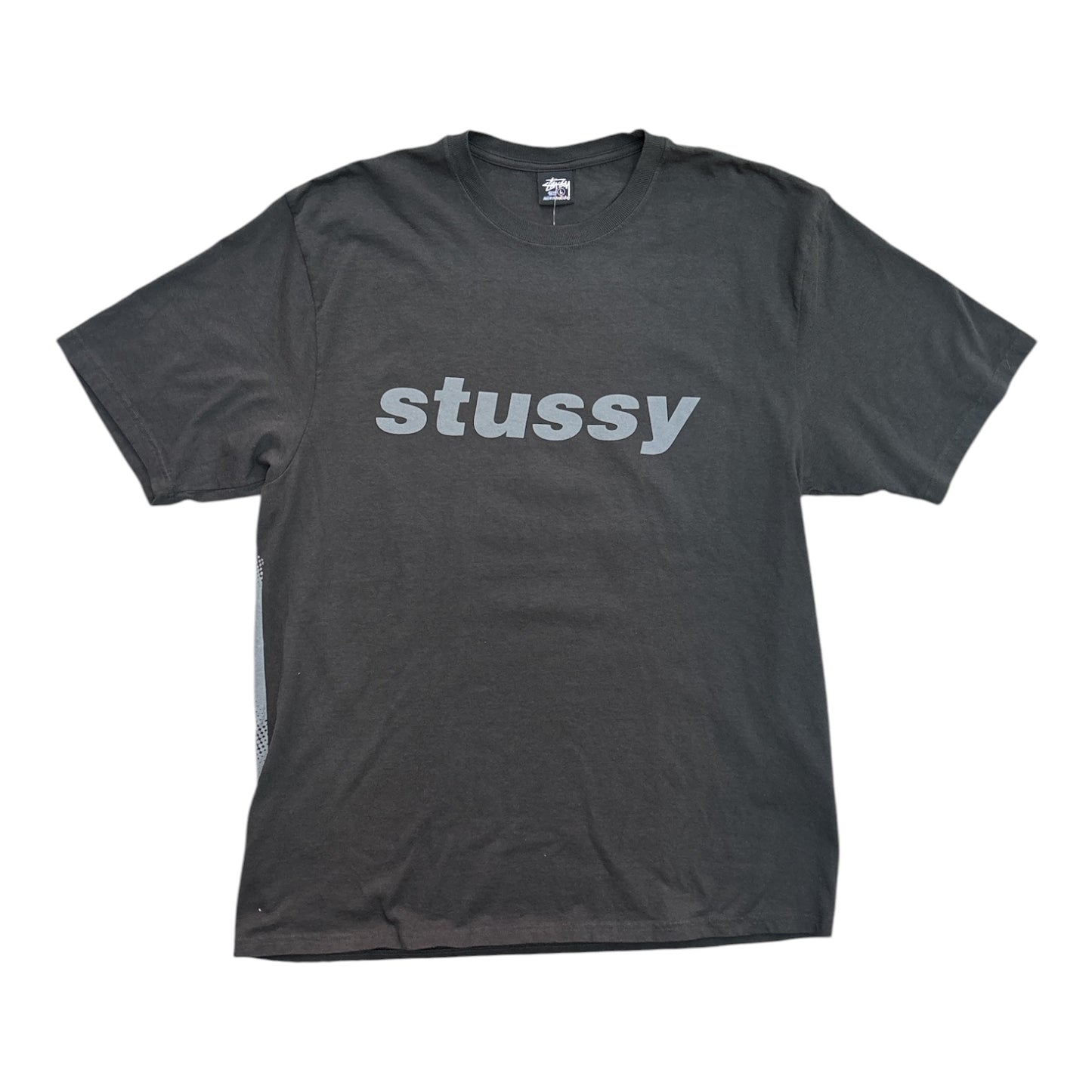 Stussy Shark Pig Dyed Tee- Faded Black