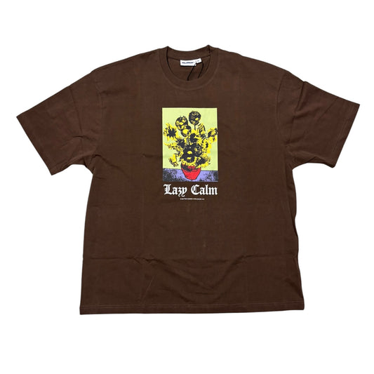 Butter Lazy Calm Tee- Brown