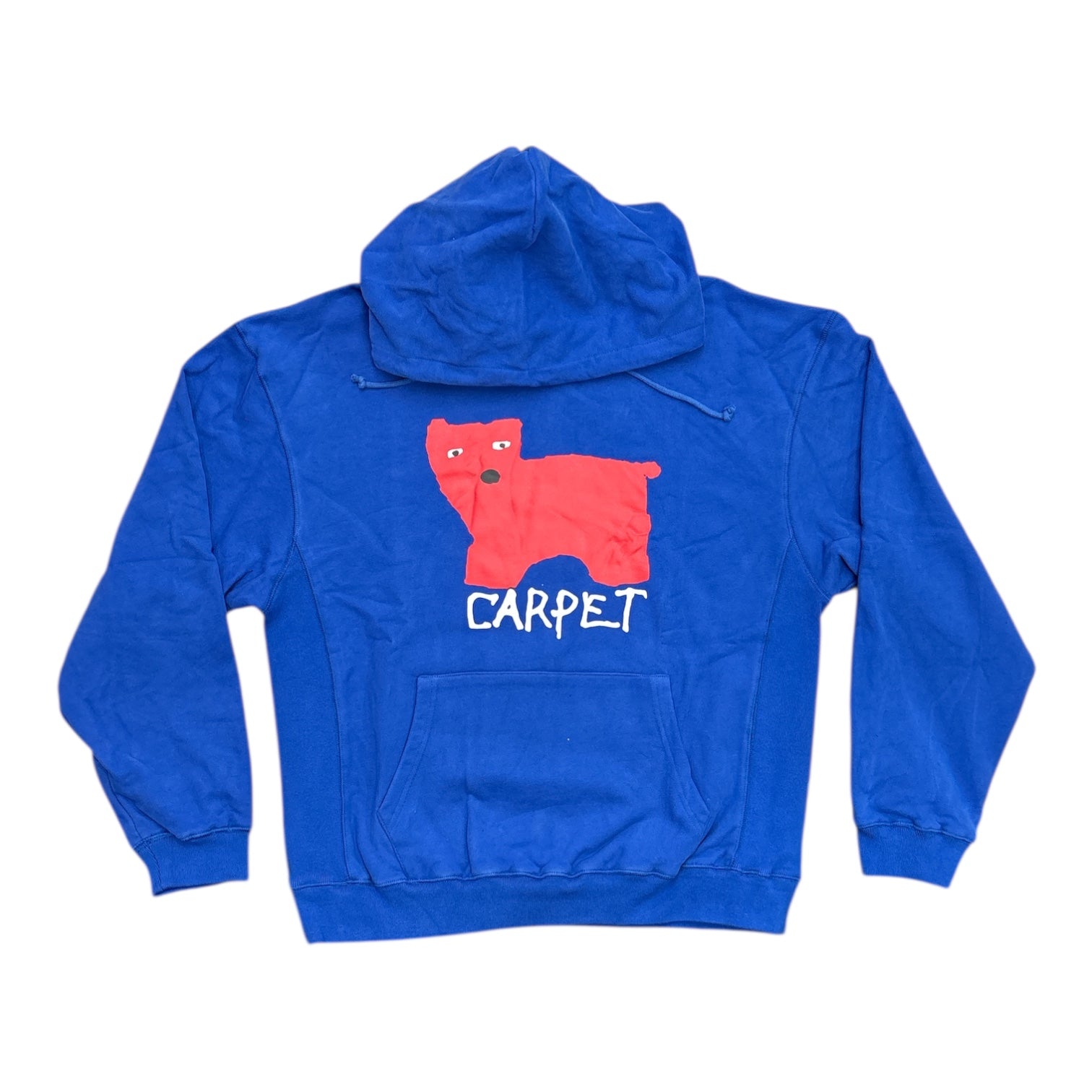 Carpet Low IQ Dog Hoodie- Blue
