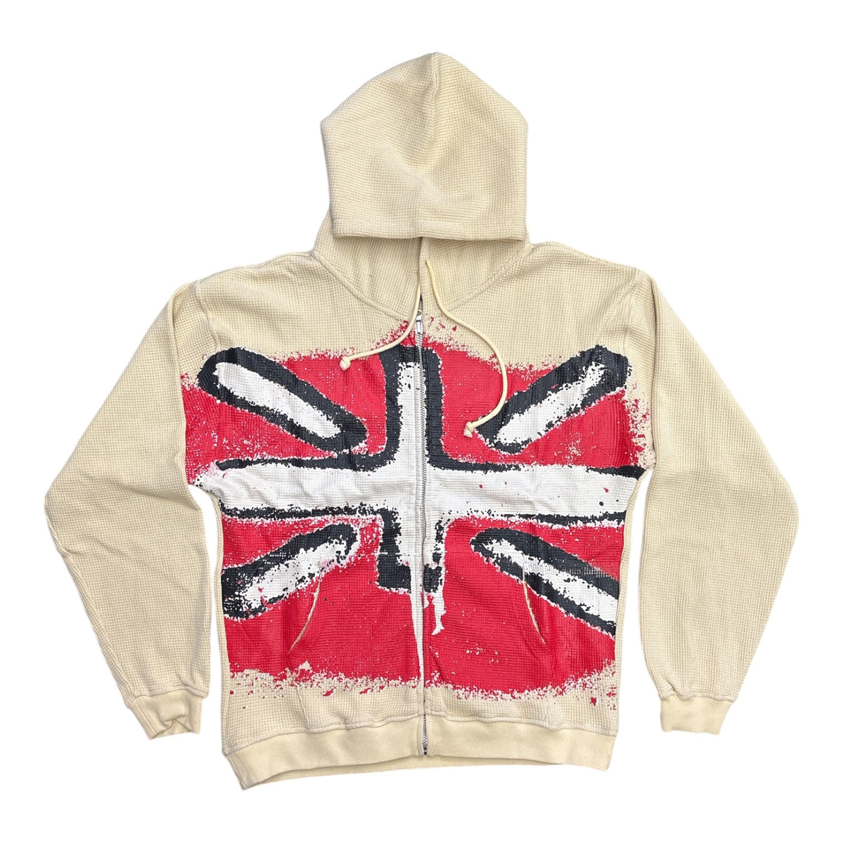 Carpet Union Jack Hoodie- Cream