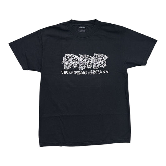 5Boro Cat Tee- Black