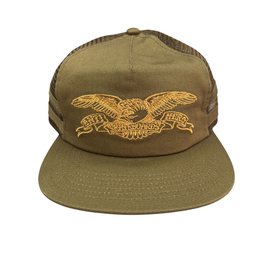Anti Hero Basic Eagle Trucker Hat- Brown