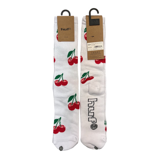 HUF Cherry Bomb Crew Socks- White
