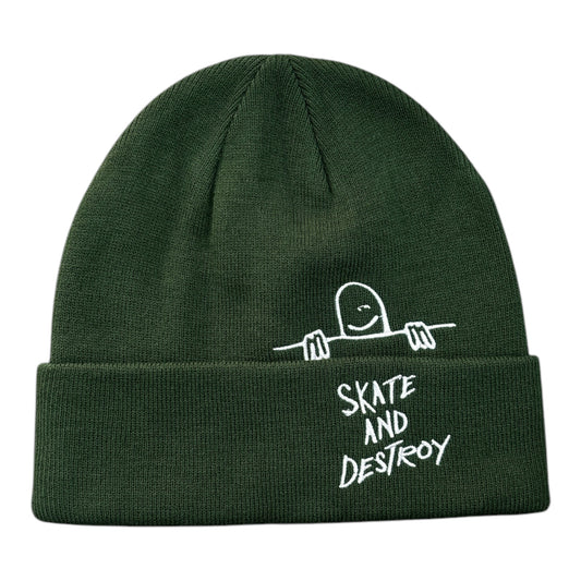 Thrasher Gonz Sad Fold Beanie- Forest Green