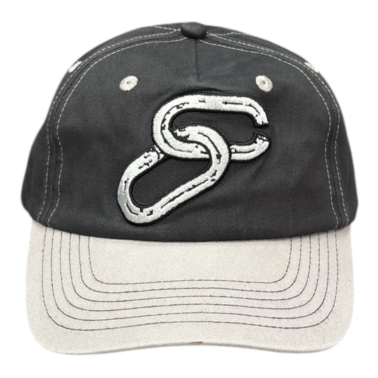 Cash Only Chain 5 Panel Cap- Charcoal/Light Grey