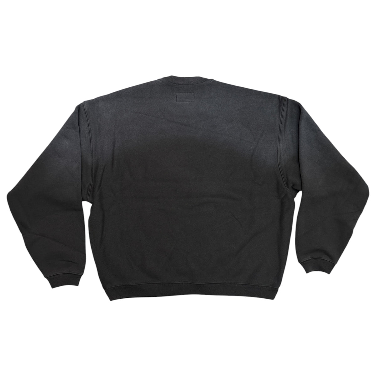 Stussy Sun Faded Oversized Crew- Black