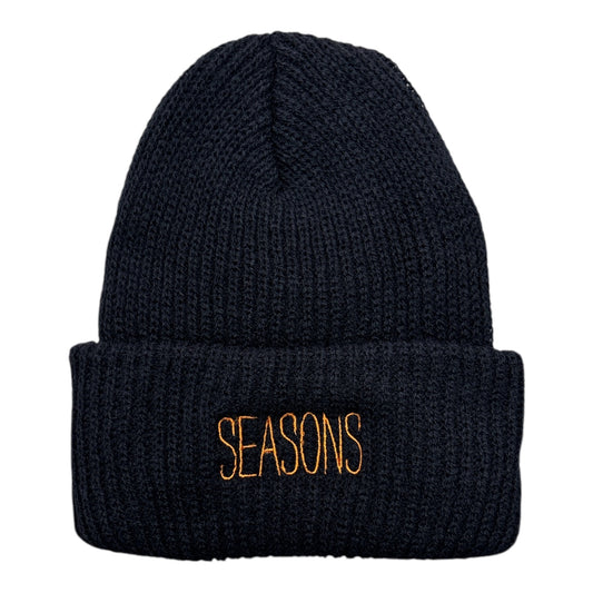 Seasons Stain Logo Beanie- Navy