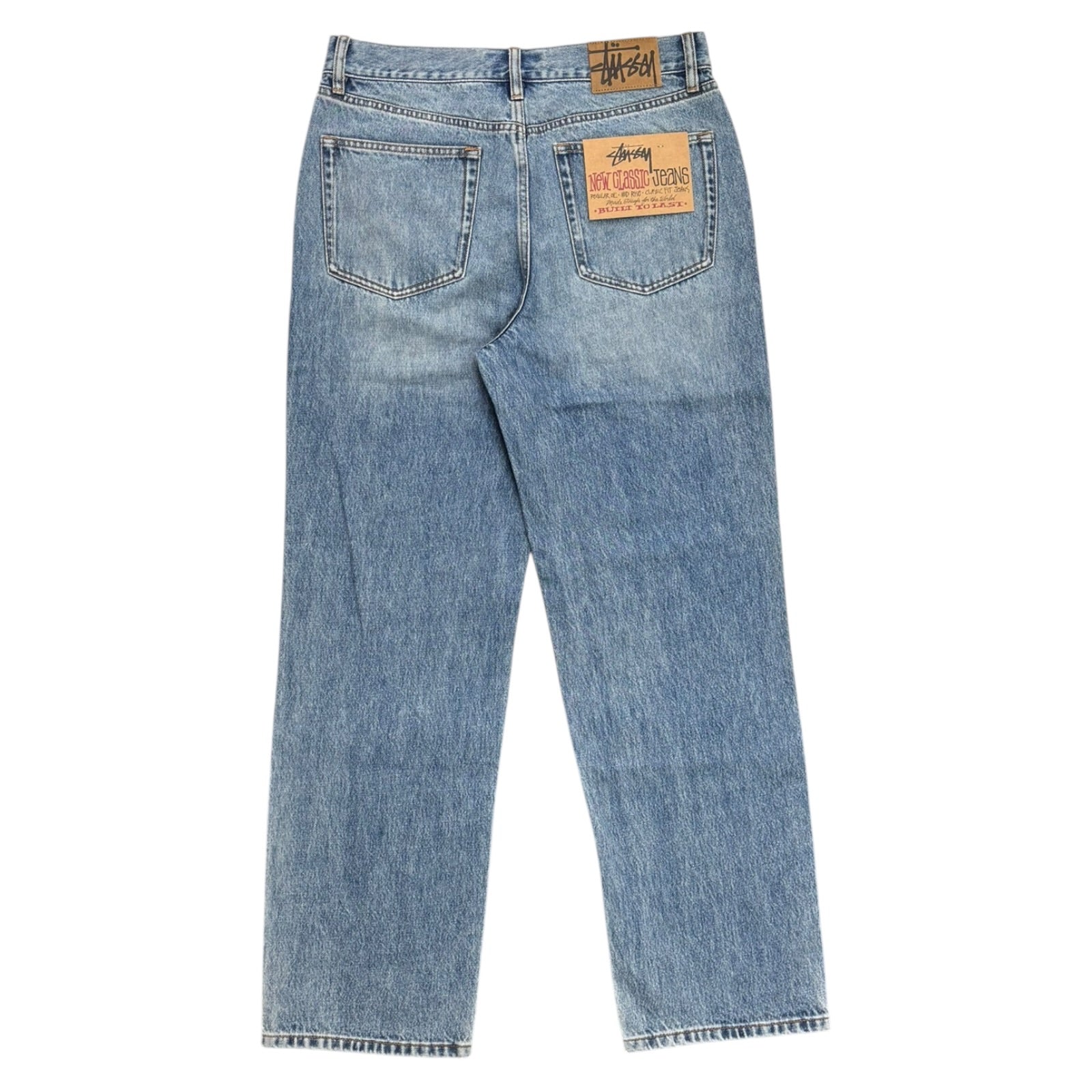 Stussy New Classic Jean Denim- Indigo Stone Wash