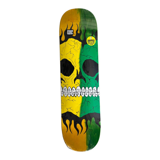 Baker Reynolds Rasta Skull Deck- 8.38