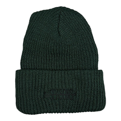 Seasons Loose Arrow Beanie- Forest Green