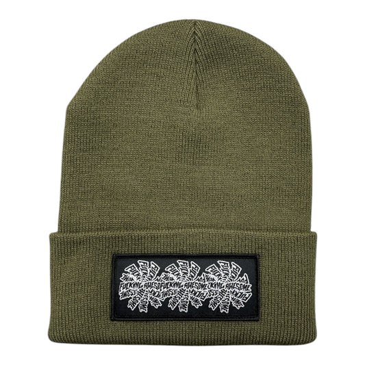 Fucking Awesome 3 Spiral Edge Beanie- Winter Moss