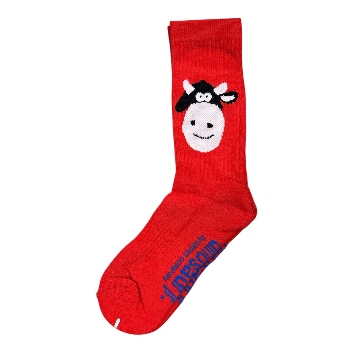 Carpet Dinosaur Jr. Cow Socks- Red