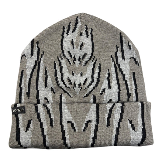 Bronze Tribal Sport Beanie- Grey