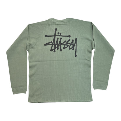 Stussy Raglan Thermal Basic Stock- Sage
