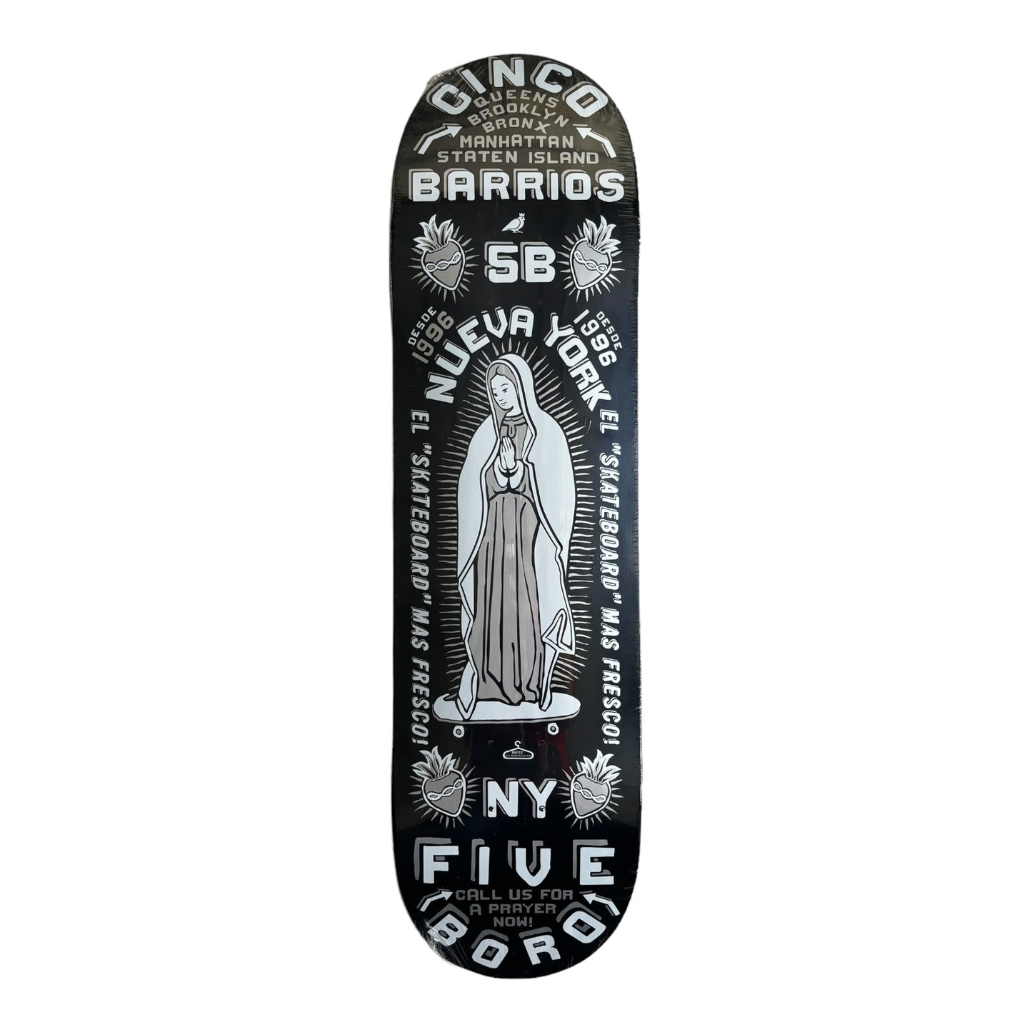 5Boro Cinco Barrios Deck 8.25" Front