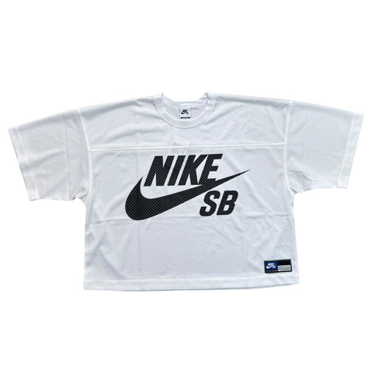 Nike SB Mesh Football Jersey Skate Top- White