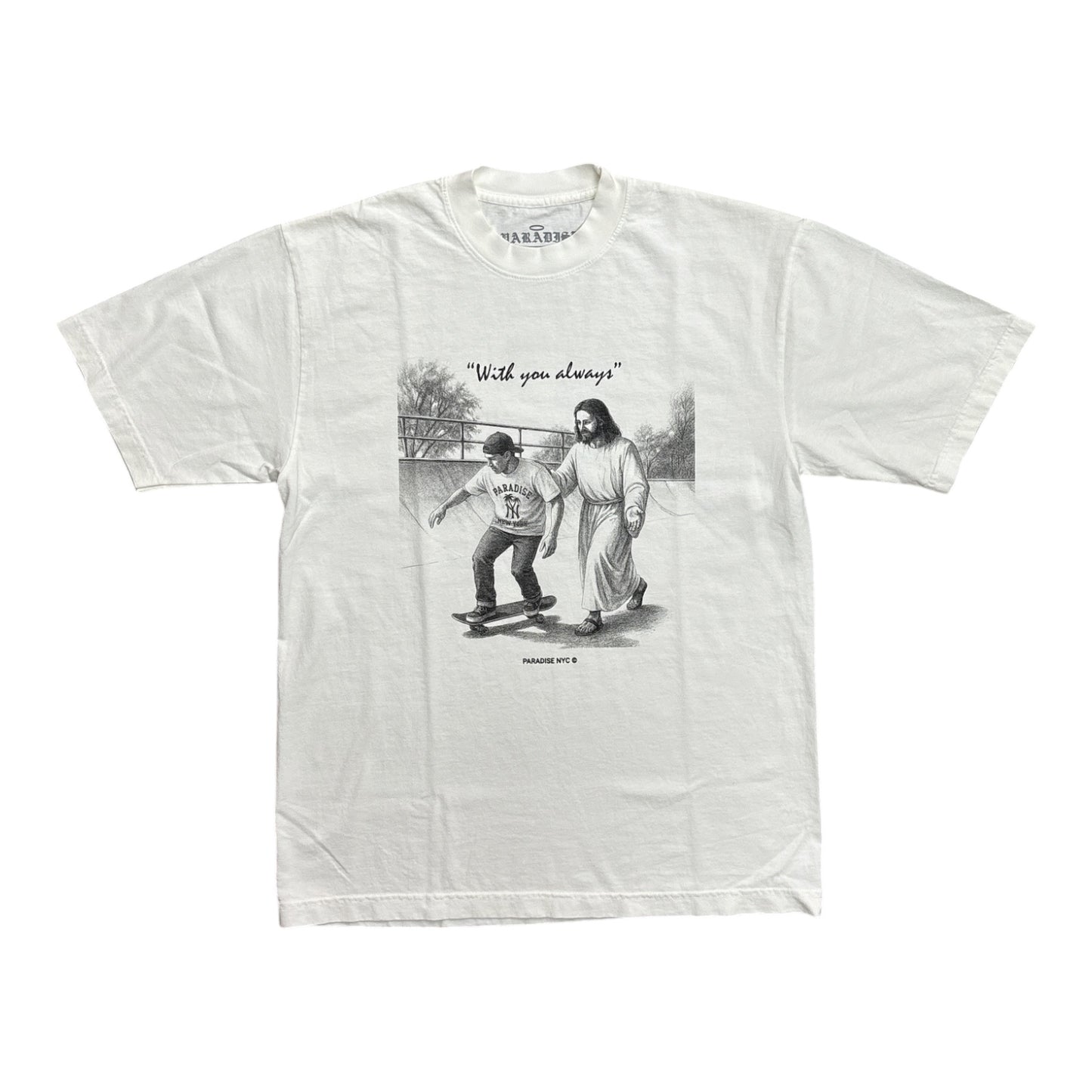 Paradise With You Always Tee- Off White