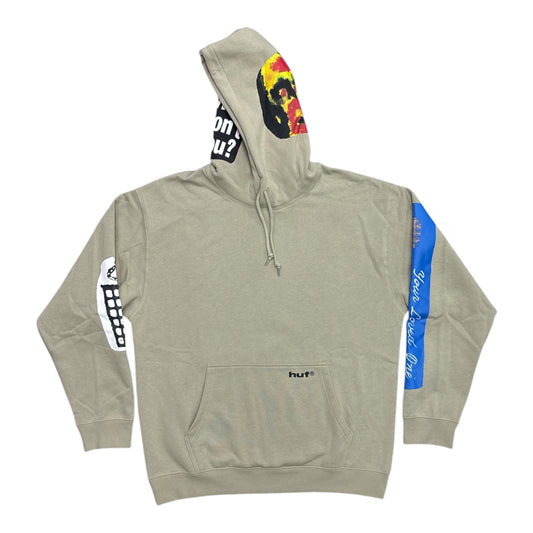 HUF Gimme The Loot Pullover Hoodie- Sand