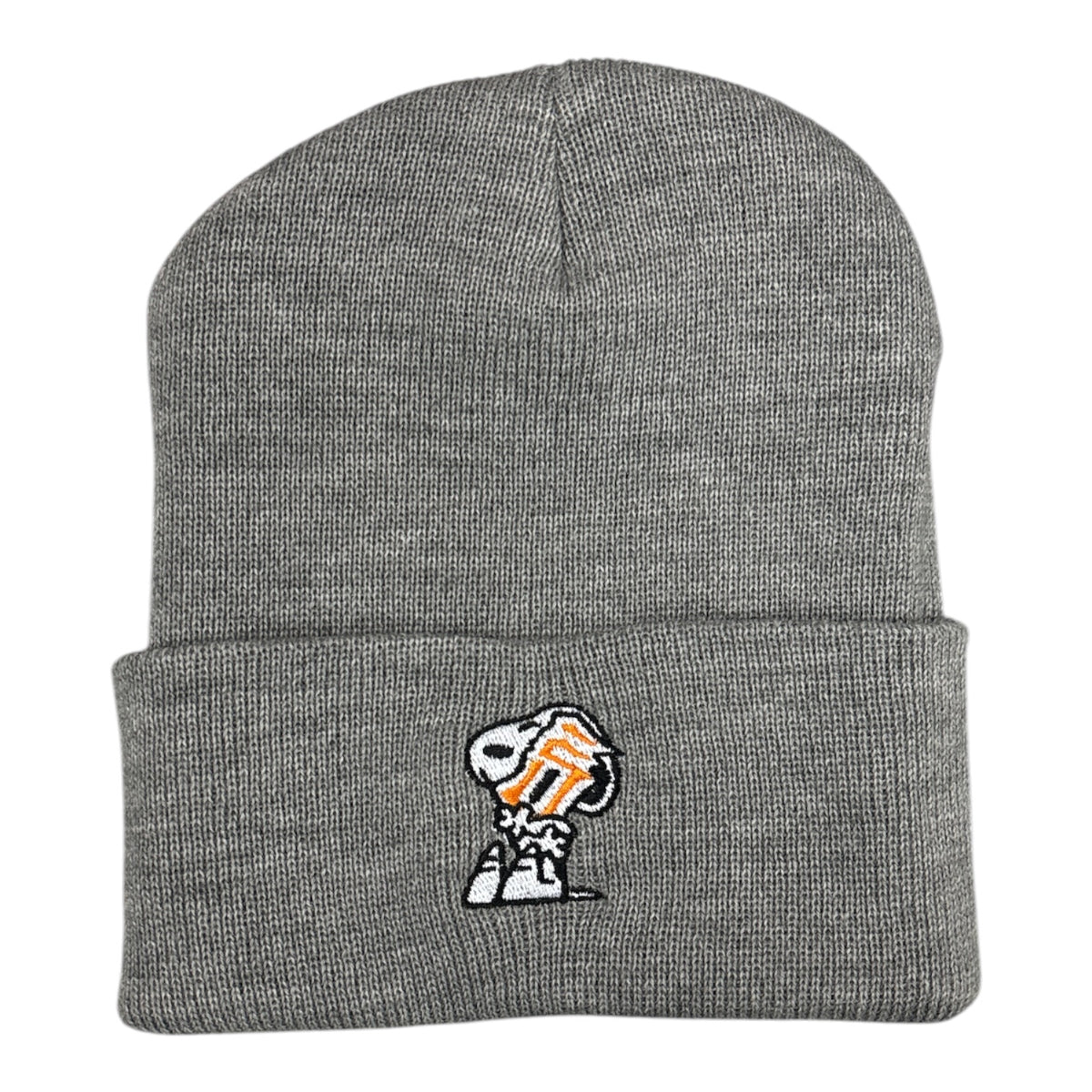 Seasons Tight Knit Snoopy Beanie- Grey