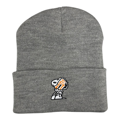 Seasons Tight Knit Snoopy Beanie- Grey
