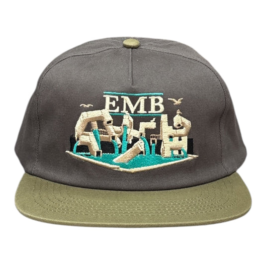 Real EMB Hat- Charcoal/Tan