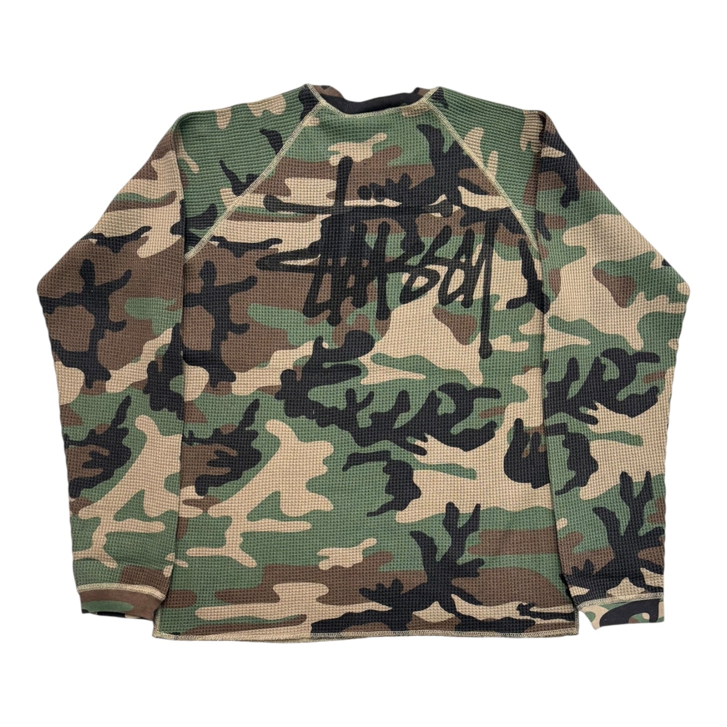 Stussy Basic Thermal- Woodland Camo