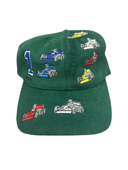 Snack Pole Position Hat- Green Wool
